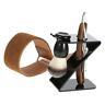 Kxu6477323687799ob Shaving Set Bristle Brush Safety Razor Stand Holder Leather Strop