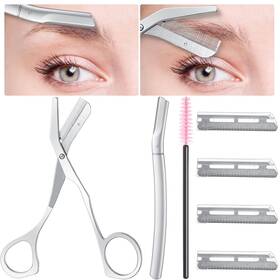 Fl-lanties-1264 Lanties Eyebrow Grooming Scissors Stainless Steel With Comb For Wom