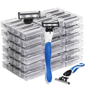Fl-lanties-1621 Lanties 50 Pcs Refillable Three Blade Disposable Razors For Men Set Sensitive Sk Inch
