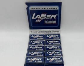 Laser 901106101030 100 Platinum Double E Dge Razor Blades 20 Packs Of 5