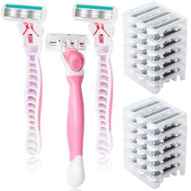 2072 Lasnten 39 Pcs Disposable Women Razors 6 Blade Sensitive Skin Shaving Razor