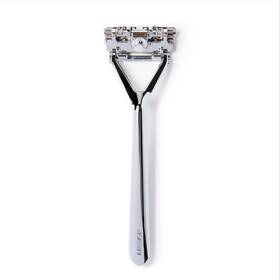 Leaf Shave 857858007008 Razor Chrome - All-metal Eco-friendly For Women And Men