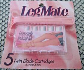 Leg Mate 024500550070 Vtg Womenft Disposable Shaving Kit 5 Twin Blade Cartridges Nos