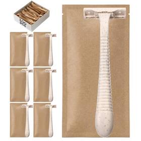 Lem-lemonroad-7967 Lemonroad 100 Pcs Individually Wrapped Biodegradable Disposable Razors Bulk For Women M
