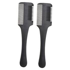 I11q6w31t309z46b0ipb Leorx 2pcs Hair Thinning Comb Double Edge Razor Slim Cutting Tool For