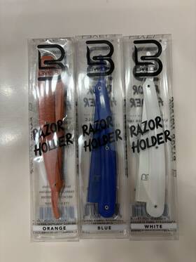 L3-b100x Level3 Level 3 Razor Holders Orange Blue White