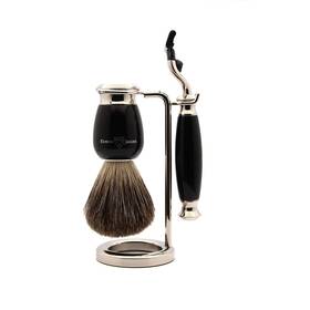 S81m586amz Limited Simulated Ebony And Nickel Shaving Set Black