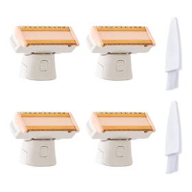 Linmei 717994803240 4pcs Razor Replacement Heads 4 Blades 2 Brushes Body Trimmer Blade
