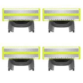 Lmuwecno 313114283253 4-pack Replacement Blades& 3 Guide Combs Compatible With Philips Norelco One Bl