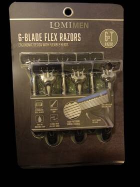 Lommn3012gr Lomimen 6-blade Flex Razor Flexible 6 Heads - New
