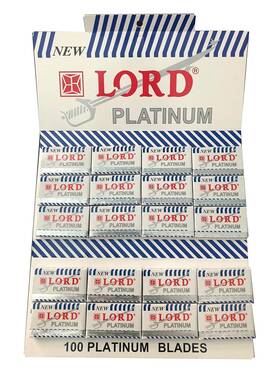 Lord 7899989504325 Platinum Double Edge Safety Razor Blades 100 5x20
