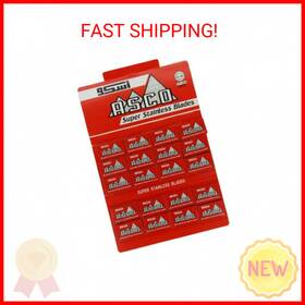 Lord Razors 222001551594 100 Asco Super Stainless Double Edge Safety Razor Blades