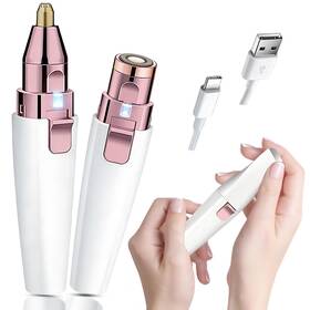 Bz-202 Lyjinbc Eyebrow Trimmer Facial Hair Removal For Women 2 In 1 Electric Rechargeable F