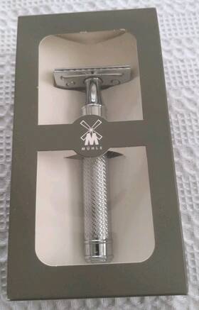 M Hle 670535712572 Muhle Traditional R89 Grande Razor With Thick &long Handle New