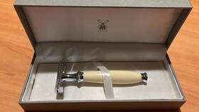 R57sr M Hle Muhle Purist Razor Ivory Resin Handle De Safety New In Box