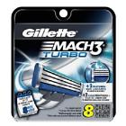 Mach Turbo Gillette 3 Blades 1 Pack 8 Cartridges Brand New Factory Sealed 047400196971