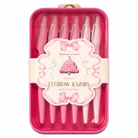 Maison De Base 196557339943 Dermaplane Eyebrow Razors 12pc Set Travel Case Facial Hair