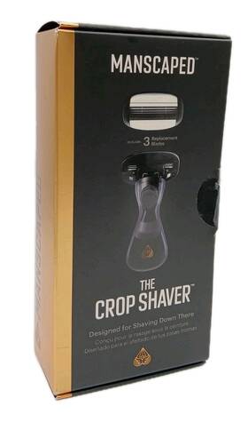 Manscaped 810040571015 Mens The Crop Shaver 3-blade Stainless Steel Groin Hair Razor