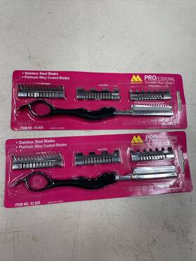 01305 Marianna Professional Versatile Hair Shaper Set #01305 Straight Razor Nos Lot 2