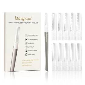 Matgicol 313035447406 Dermaplaning Razor For Face - 10 Blade Refills Tool Help