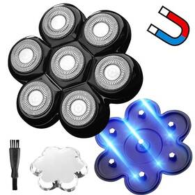 B0cdzv1x8s Mawaer Universal Magnetic 7 Blade Head Shaver Replacement Heads