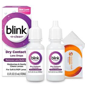Maxim Eye 065010103504 With Blink-n-clean Lens Drops 2 Pack Blink For Lenses 15 Ml Total