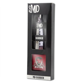 Md0120 Md Barber Shaving Straight Razor With 100 Blades Butterfly Swing Lock Football