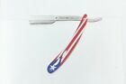 Md0057 Morevile German Barber Puerto Rico Flag Design Handle Stainless Steel