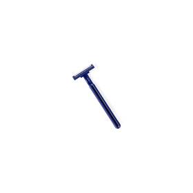 Brn1323z Medline Twin Blade Facial Razors With Lube Strip Blue 50/box
