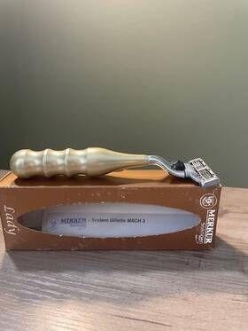 Merkur 045284012598 Solingen Lady Safety Razor Champagne Mach 3 New