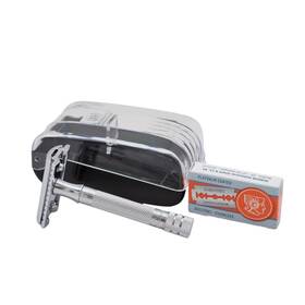 Merkur 885662221761 33c Short Handle Double Edge Safety Razor Set With 10 Blades In A Box