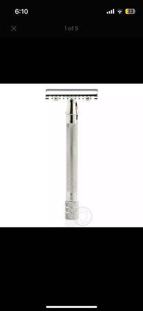 Merk25001 Merkur 25c Open Comb Double Edge De Safety Razor - Long Handle