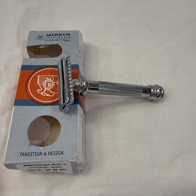 Merk38001 Merkur 38c Barber Pole Double Edge De Safety Razor - Long Handle No Blade Ob
