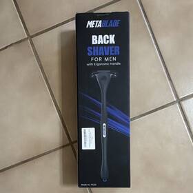 Kl-ys20 Metablade Back Shaver For Men Black Ergonomic Handle Model