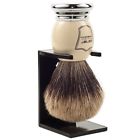 Mibb Parker Safety Razor Handmade Premium Black Badger Shaving Brush