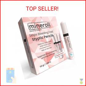 Mineroll 8682169702067 Styptic Pencils Shave Accessories 12 Stops Bleeding Fast For Shaving N