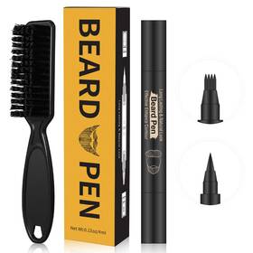 Misich 791535177656 Beard Pencil Filler For Man Water Proof 1 Count Pack Of Black Pen Brush