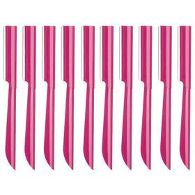 Red-10p Miss Gorgeous London 313050030058 Eyebrow Razor Shaper For Men And Women Grooming Shavers