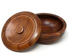 Mm-teak Maxton Men Wood Shaving Bowl With Lid Stores 0610366408084