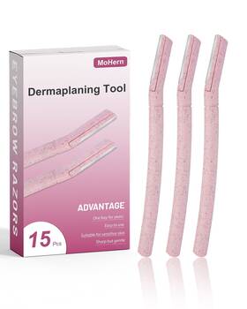 Mohern 760354530294 Dermaplane Razor For Women Face 15 Pcs Microblade Eyebrow Razors Multipurpo