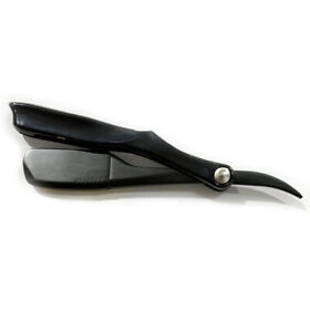 98570b Mr Barber Shaving Straight Razor Pinch Holder Black