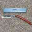 Mu-1014w Hardwood Straight Usa Handle Stainless Razor Master Barber Steel