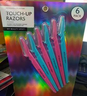 My Beauty Spot 849525124309 Professional Collection Touch Up Razors 6 Pcs