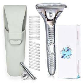 Myitkht 725086431387 Magnetic Safety Razor For Men 1 Count Pack Of Pearl Chrome