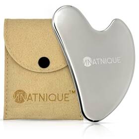 Nnhgs02 Natnique Stainless Steel Gua Sha Tool Face And Neck Sculpting Large Silver