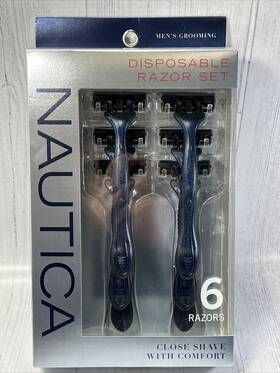 Nautica 192598461292 Disposable Razor Set Close Shave With Comfort 6 Razors New