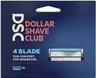 New Dollar Shave Club 4 Blade Razors 8x Cartridges Precision Blades