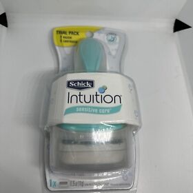 93028385 New Schick Intuition Sensitive Care Trial Pack Razor Aloe And Vitamin E