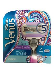 New Vera Bradley Venus Extra Smooth Swirl Womens Razor Blade Refills 4ct