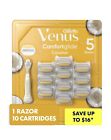 25205382 Newgillette Venus Comfort Glide Plus Olay Coconut Womens Razor Handle 10 Blade